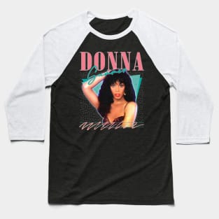 Donna Summer / Retro Style Fan Art Design Baseball T-Shirt